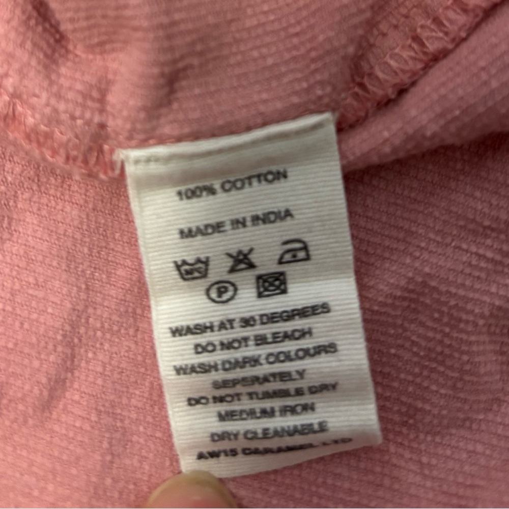 Caramel kids girls toddler pink corduroy swing dress bow detail 2 cotton - Picture 5 of 5